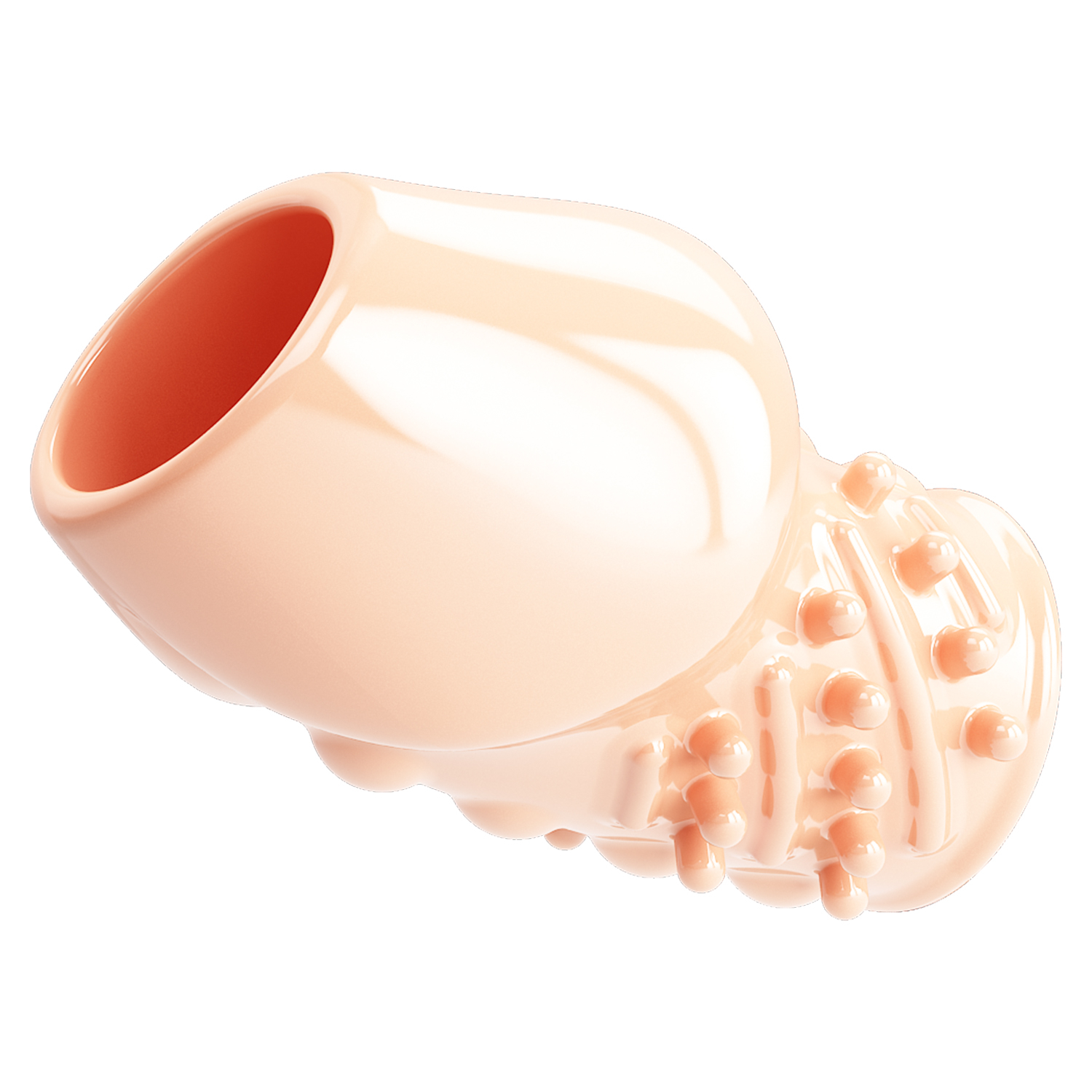 Рельефная насадка с открытой головкой Pretty Love Matias BI-026248