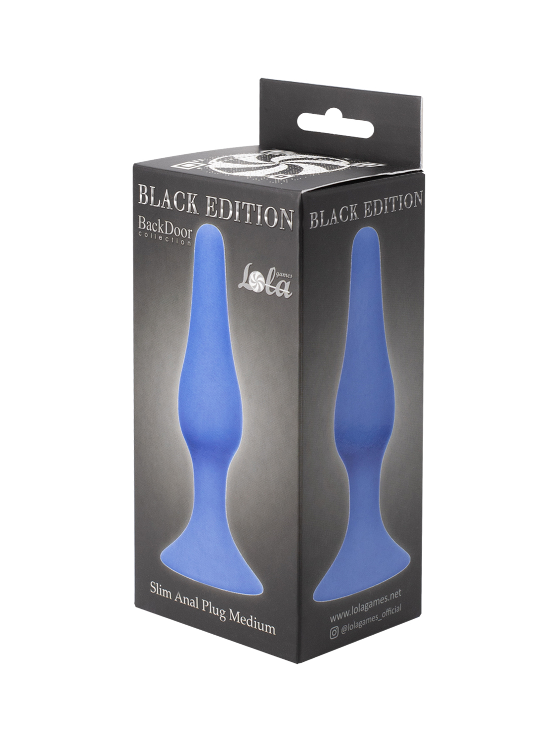 Анальная пробка Slim Anal Plug Medium Blue 4206-02Lola