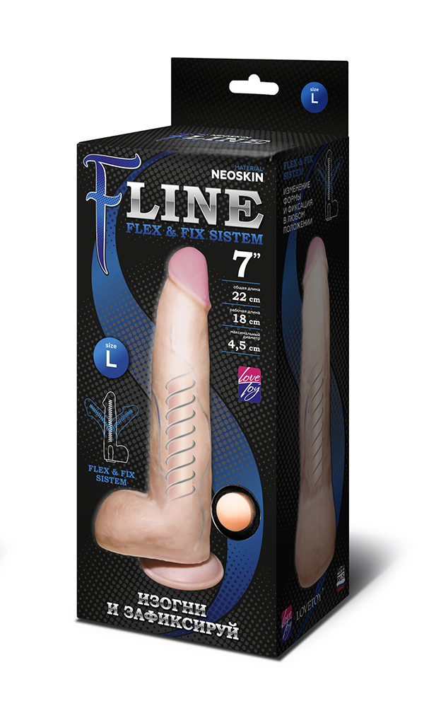 Фаллоимитатор неоскин на присоске "F" LINE 583603ru