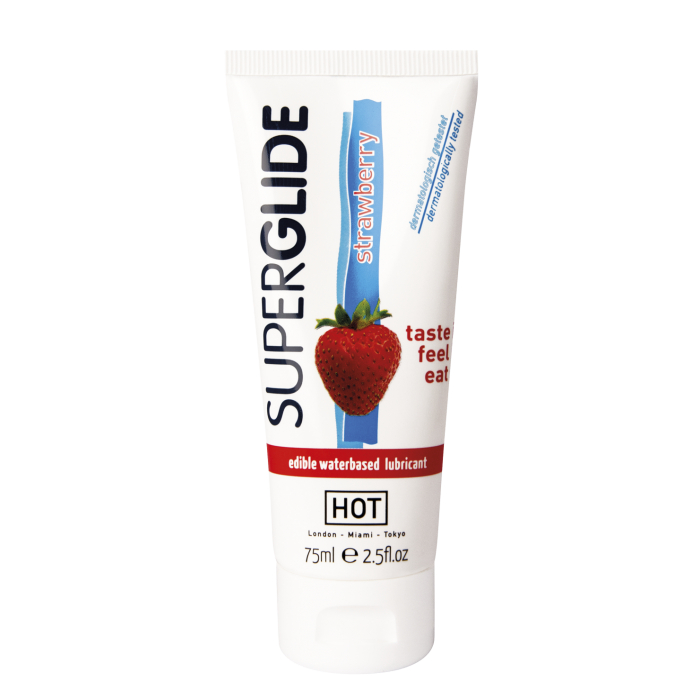 Смазка съедобная на водной основе Superglide со вкусом клубники 75мл 44119
