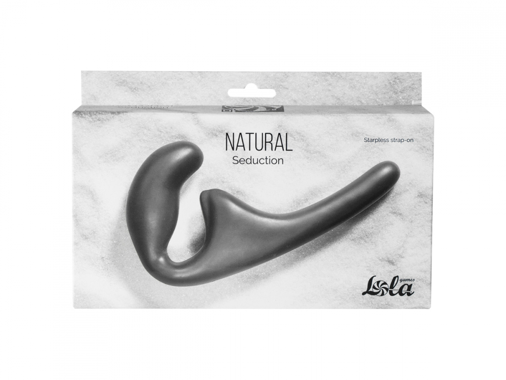 Безремневой анальный страпон Natural Seduction Black 5010-02lola