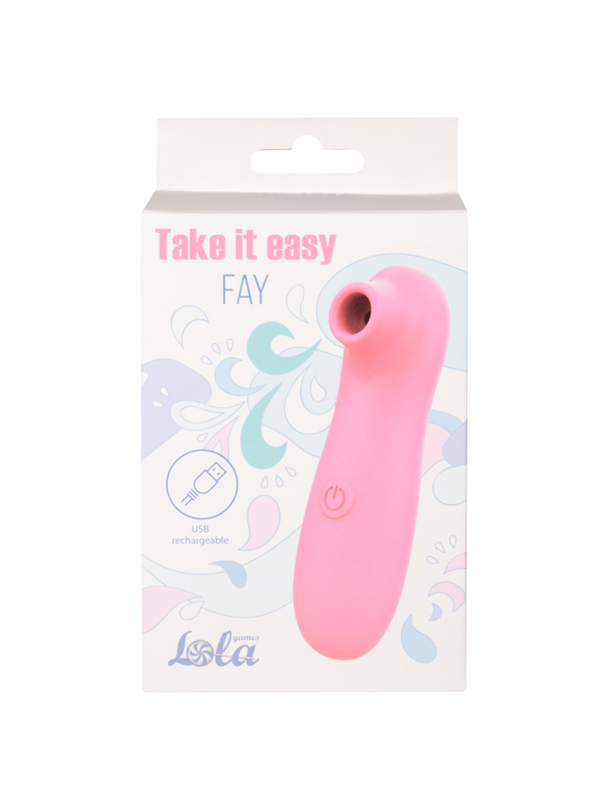 Перезаряжаемый вакуумно-волновой стимулятор Take it Easy Fay Pink 9023-02lola