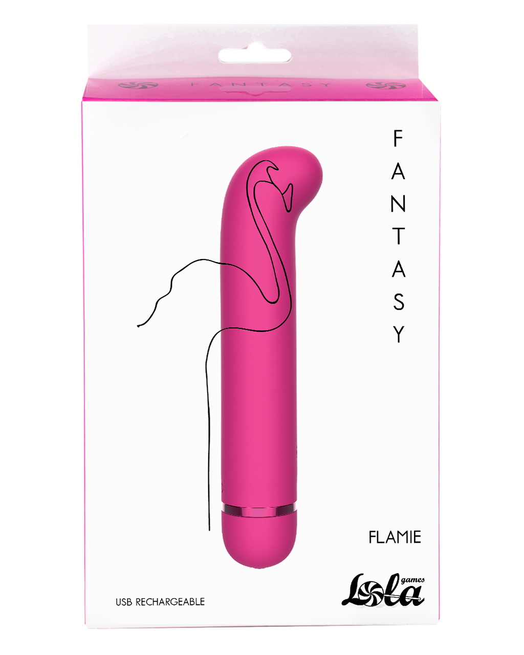 Перезаряжаемый вибратор Fantasy Flamie Pink 7912-02lola