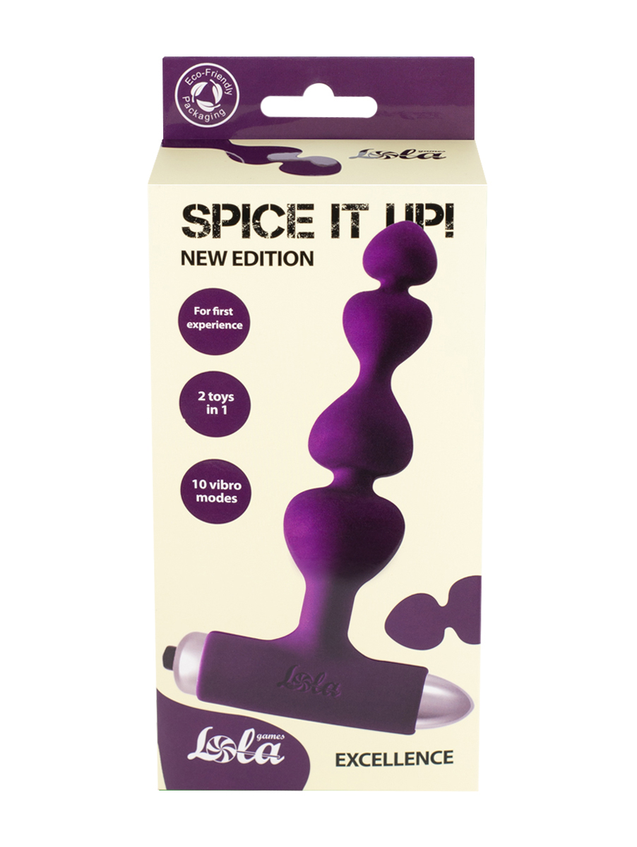 Анальная пробка с вибрацией Spice it up New Edition Excellence Ultraviolet 8016-04lola