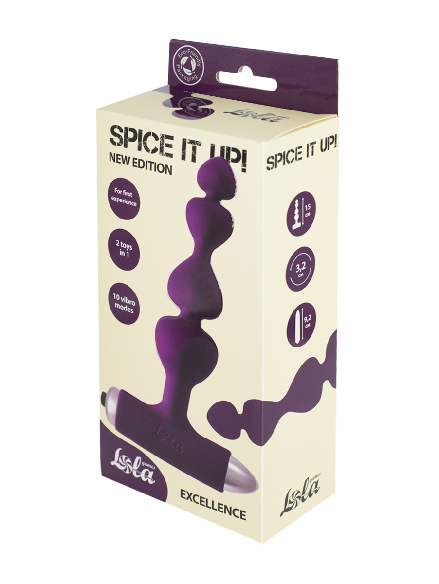 Анальная пробка с вибрацией Spice it up New Edition Excellence Ultraviolet 8016-04lola