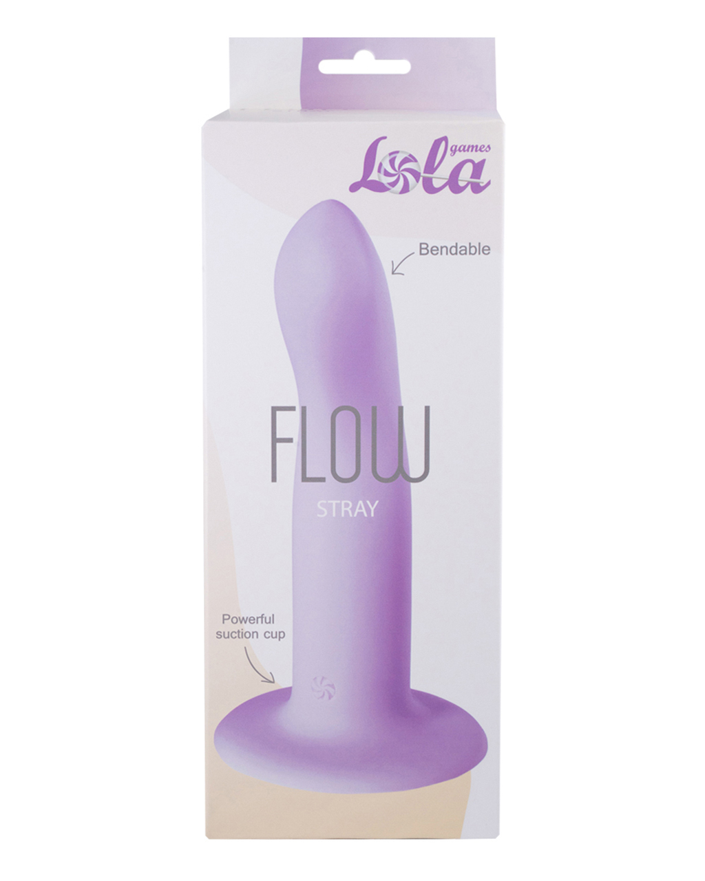 Нереалистичный дилдо Flow Stray Purple 2041-01lola