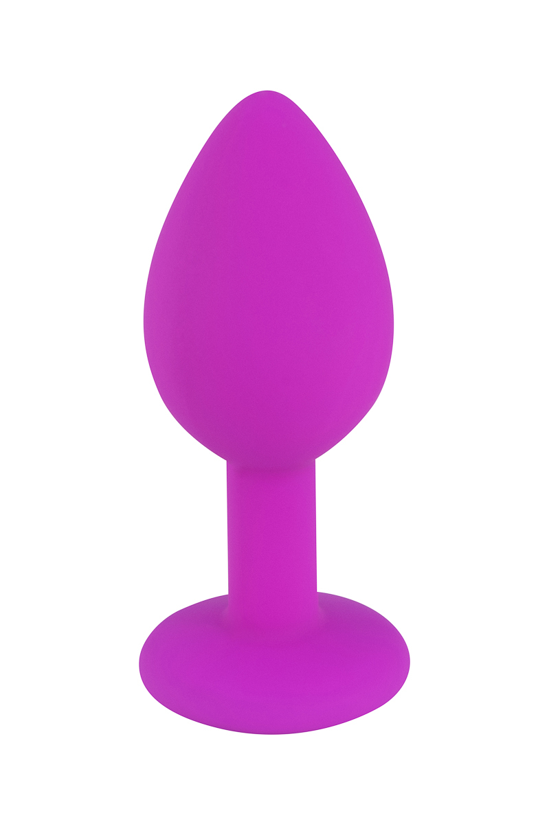 Фиолетовая силиконовая пробка с прозрачным кристаллом S 3308-01