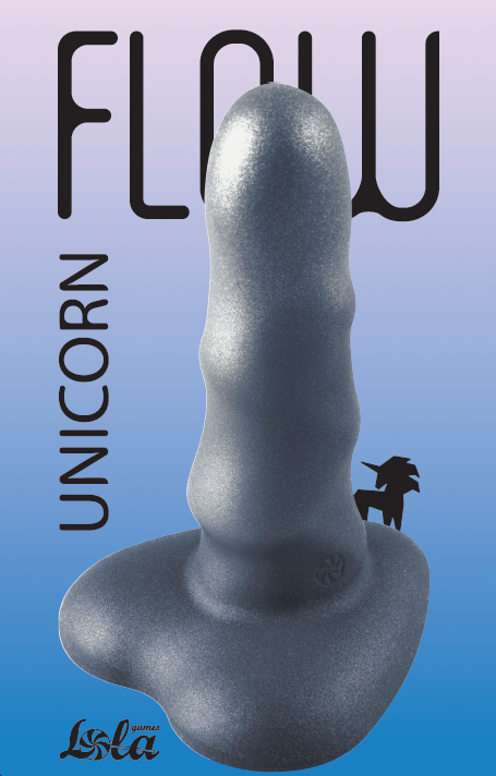 Нереалистичный дилдо Unicorn Mini Black 2047-03lola