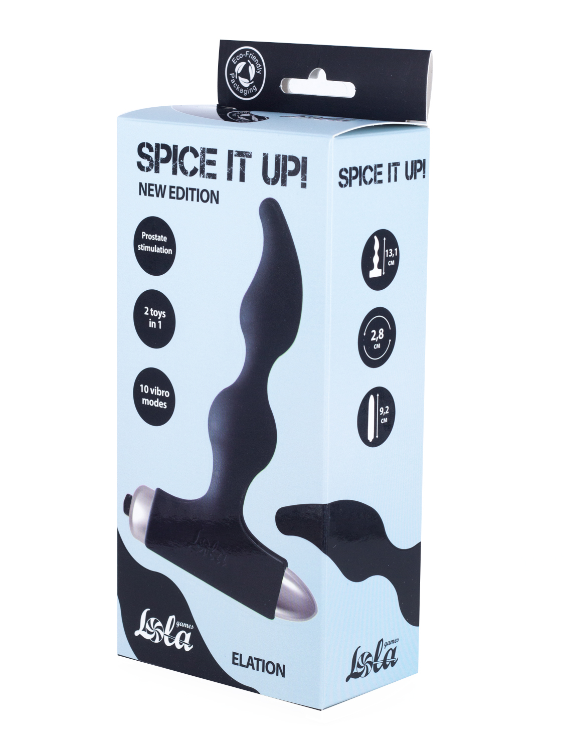 Анальная пробка с вибрацией Spice it up New Edition Elation Black 8018-01lola
