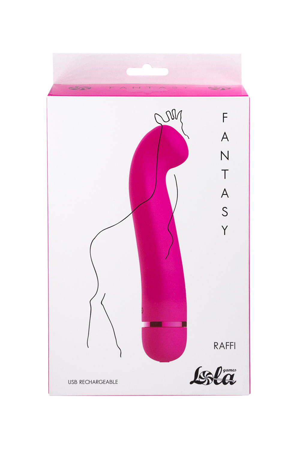 Перезаряжаемый вибратор Fantasy Raffi Pink 7910-02lola