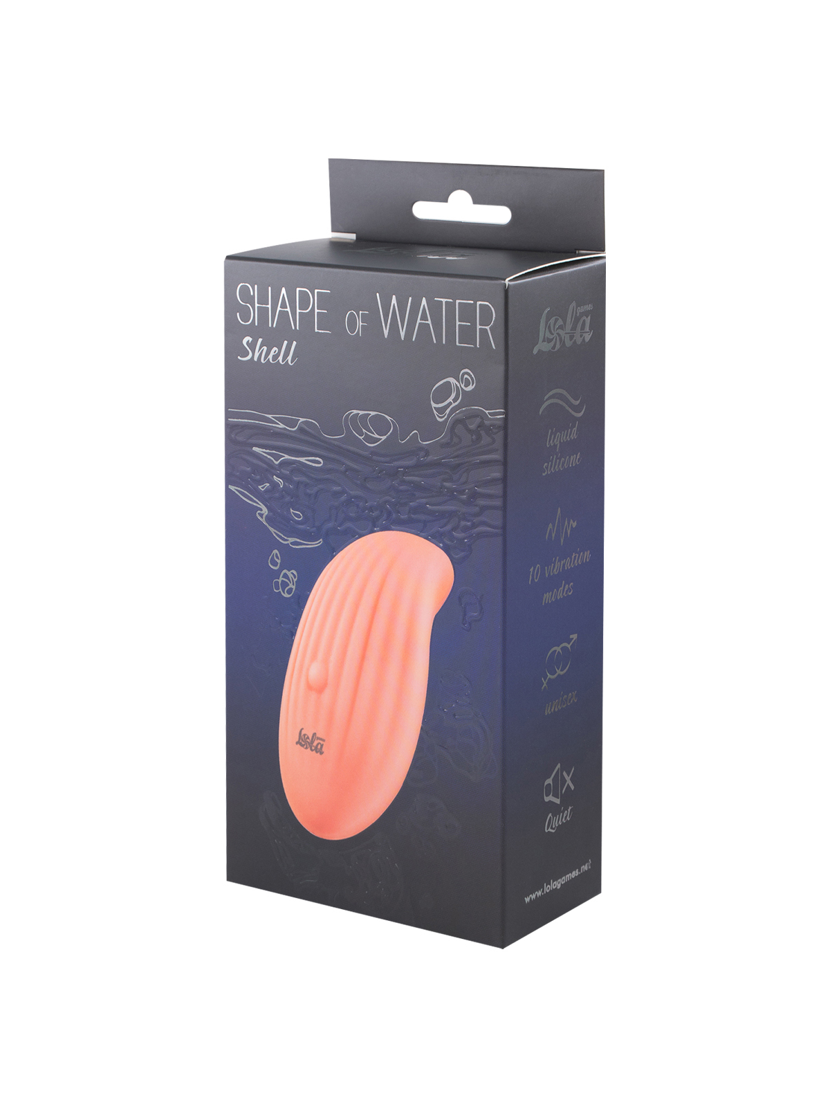Вибратор Lola games Shape of water Shell 8681-00Lola