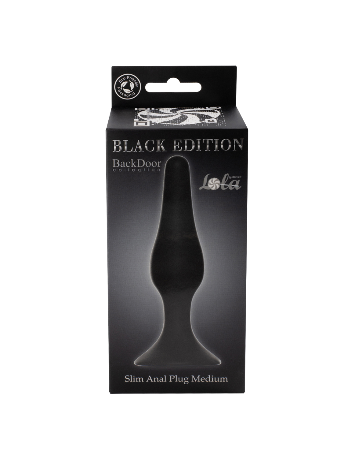 Анальная пробка Slim Anal Plug Medium Black 4206-01Lola