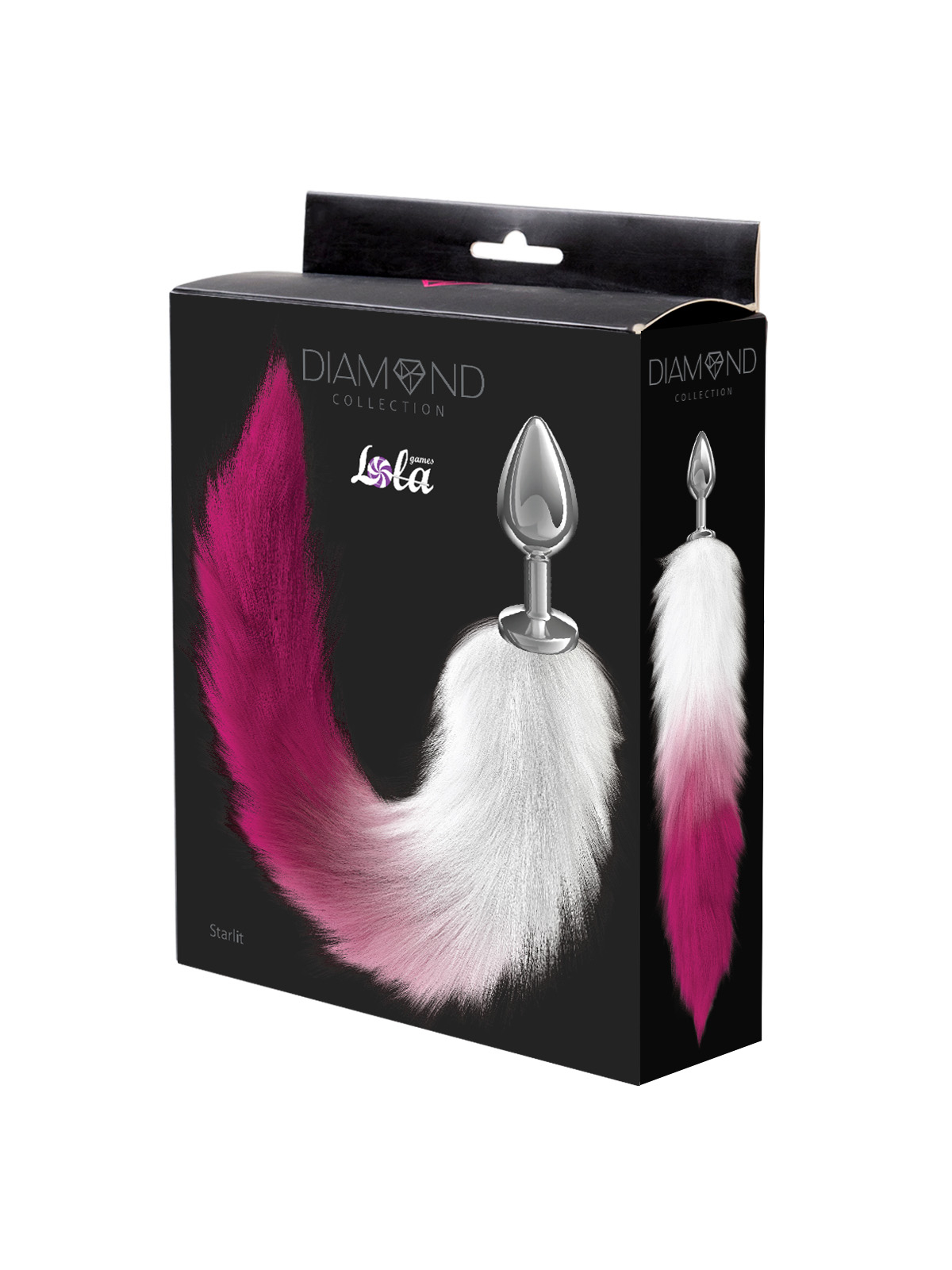 Анальная Пробка с Хвостом Diamond Starlit Pink 4020-02lola