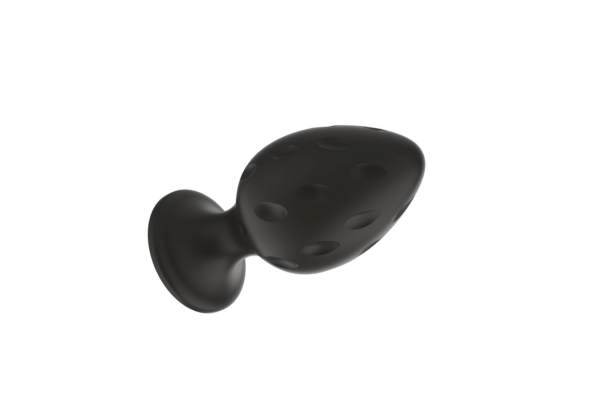 Силиконовая анальная пробка черная M (6.7*3.5cm) 3304-02