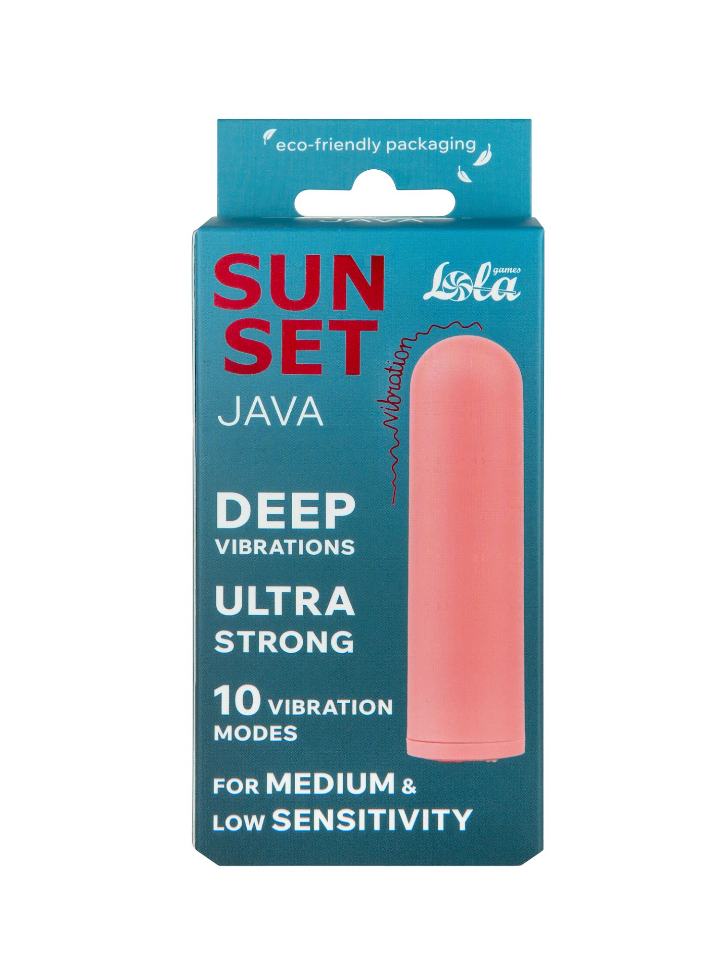 Перезаряжаемая Вибропуля Java Sunset Orange 9705-03lola