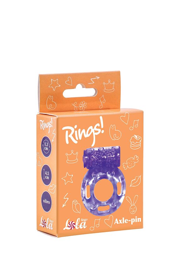 Эрекционное кольцо с вибрацией Rings Axle-pin purple 0114-81Lola