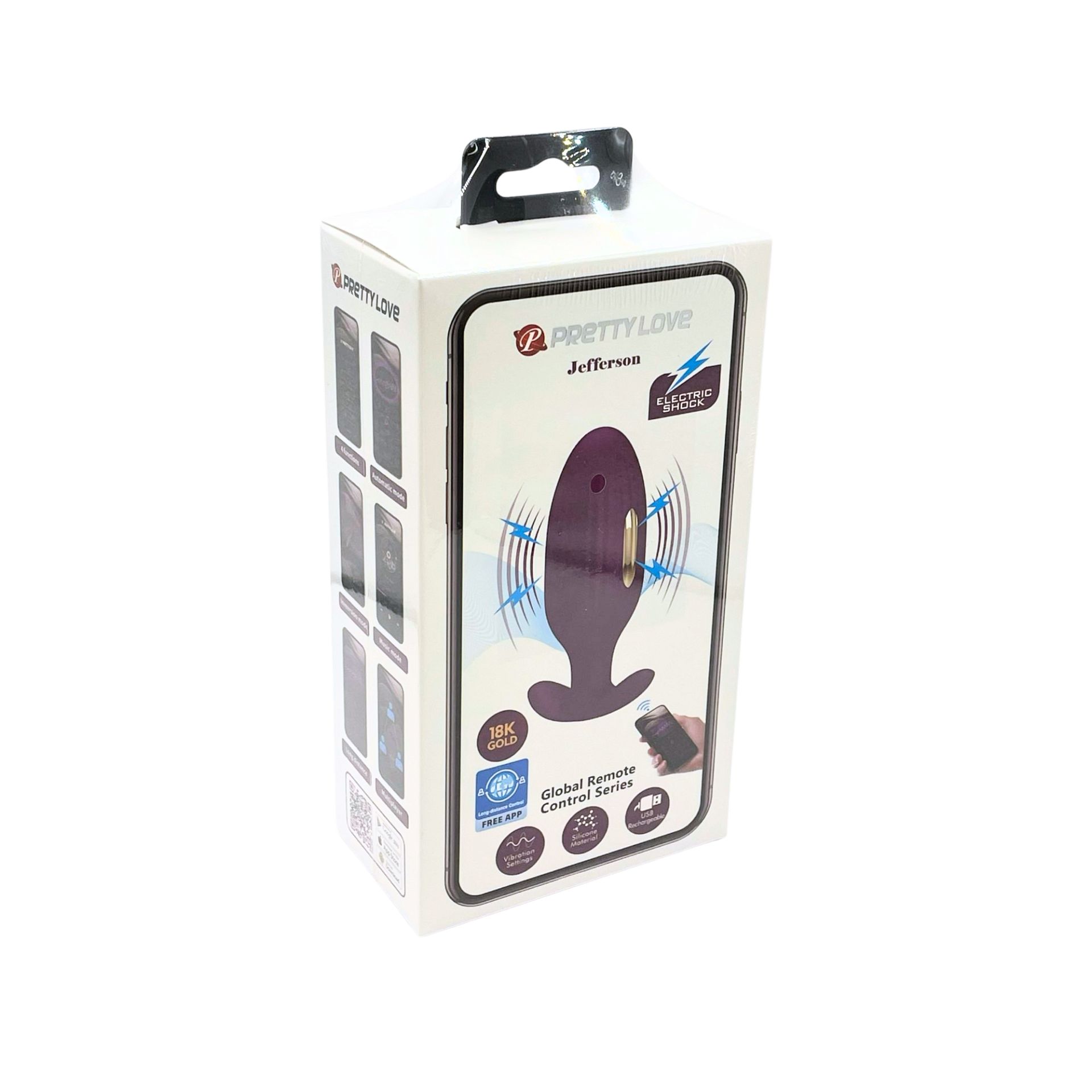 Анальная пробка с  электростимуляцией Pretty Love BI-040083HP-1