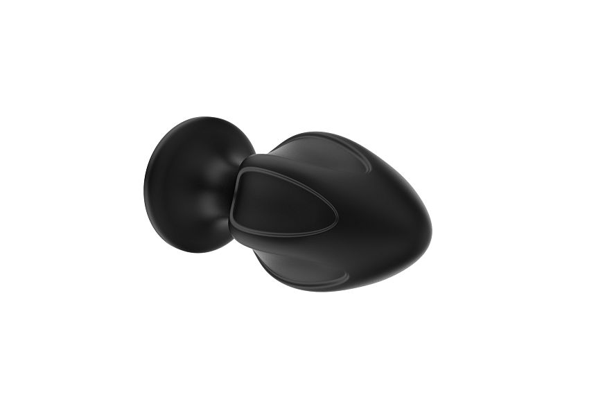 Силиконовая анальная пробка черная M (7.2*3.5cm) 3306-02