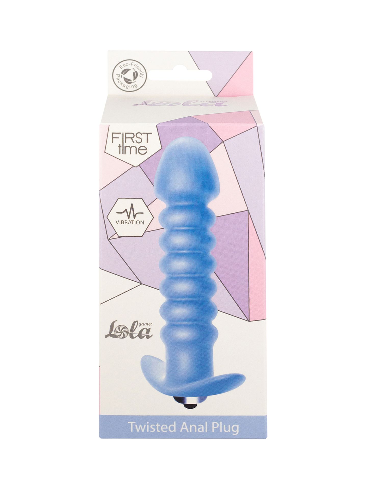 Анальная пробка с вибрацией Twisted Anal Plug Blue (Батарейки ААА) 5007-02lola