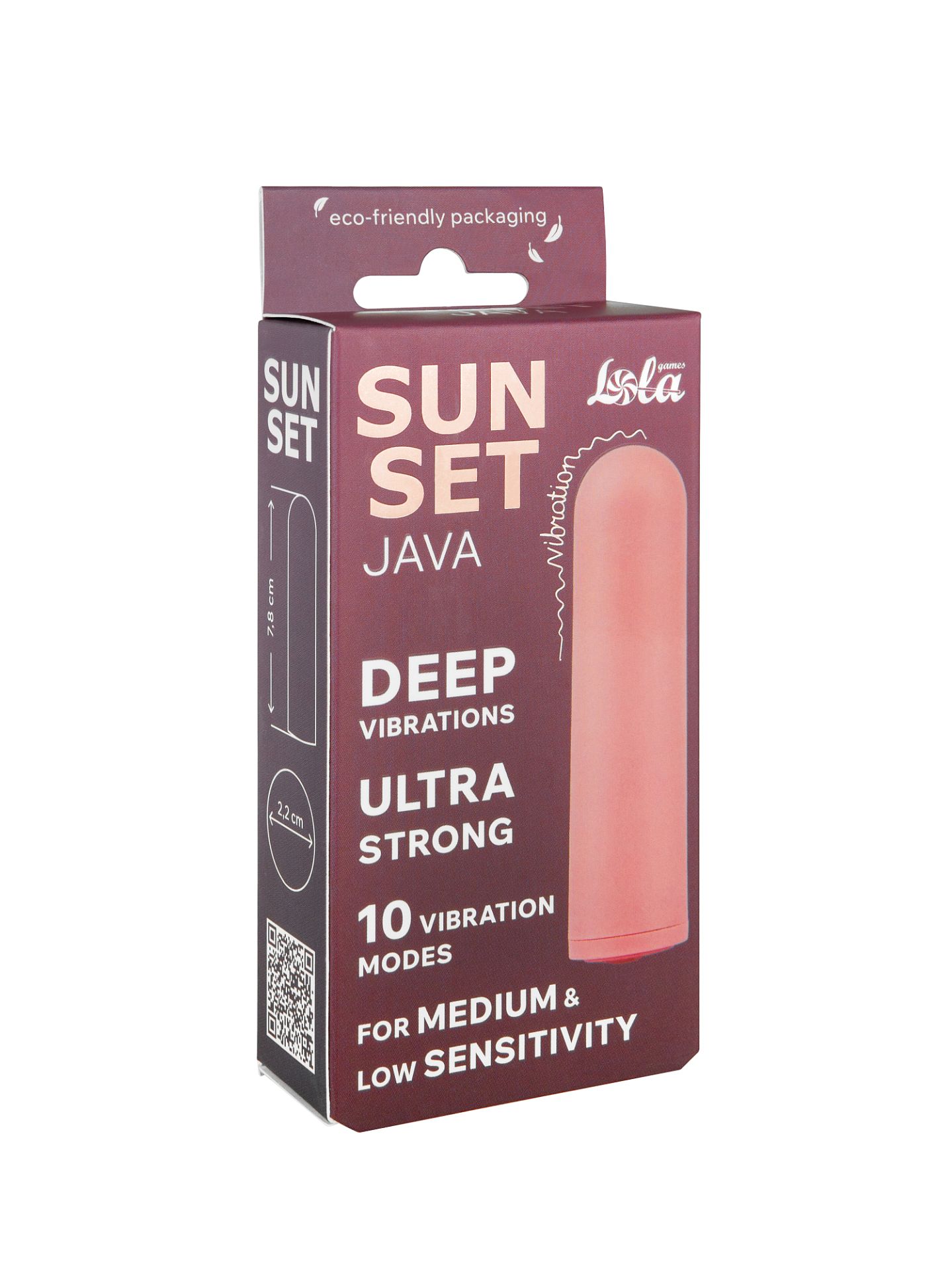 Перезаряжаемая Вибропуля Java Sunset Pink 9705-02lola