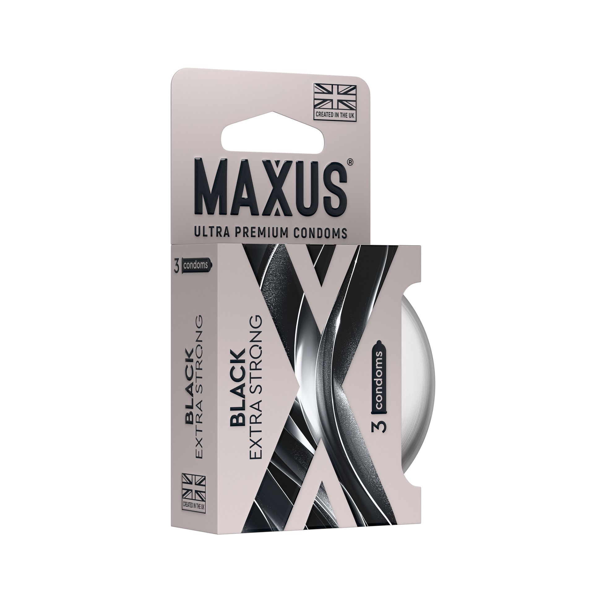 Презервативы MAXUS Extra Strong утолщенные №3 (черные) 7783mx