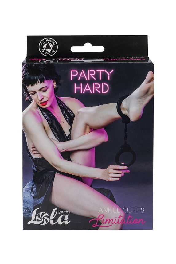 Силиконовые поножи Party Hard Limitation Black 1168-01lola