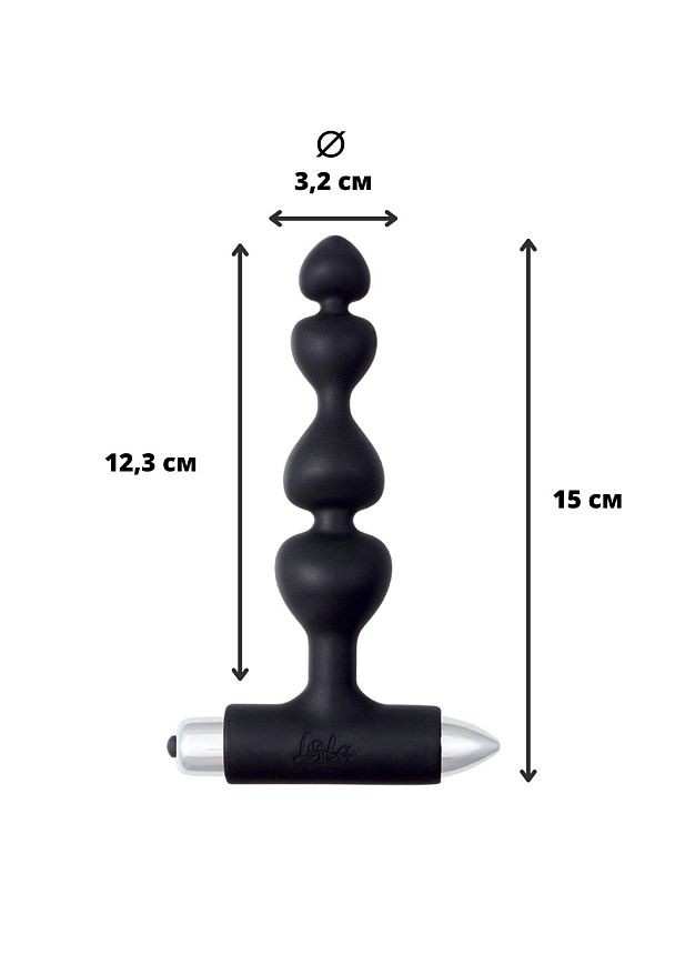 Анальная пробка с вибрацией Spice it up New Edition Excellence Black 8016-01lola