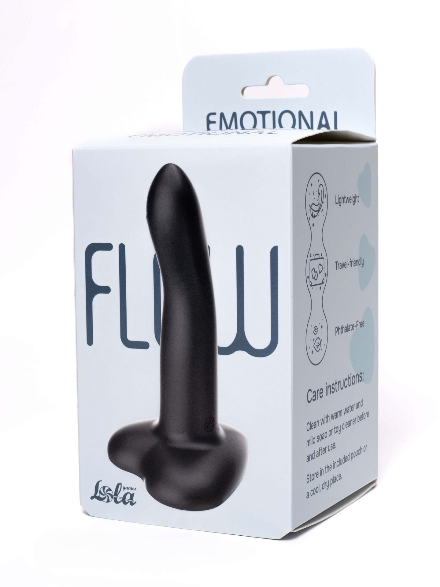 Нереалистичный дилдо Emotional Black 2045-04lola