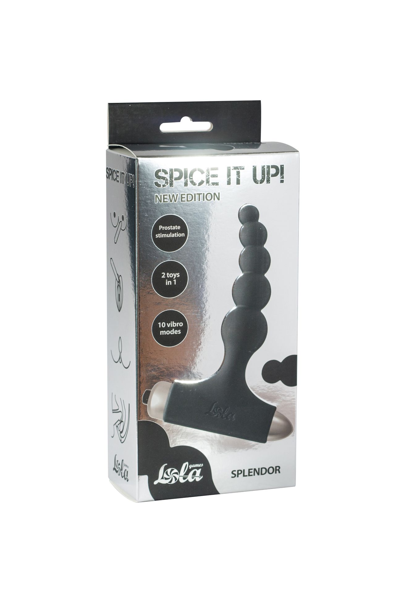 Анальная пробка с вибрацией Spice it up New Edition Splendor Black 8017-01lola
