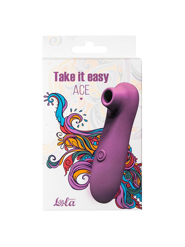 Вакуумно-волновой стимулятор Take it easy Ace Purple 9020-03lola