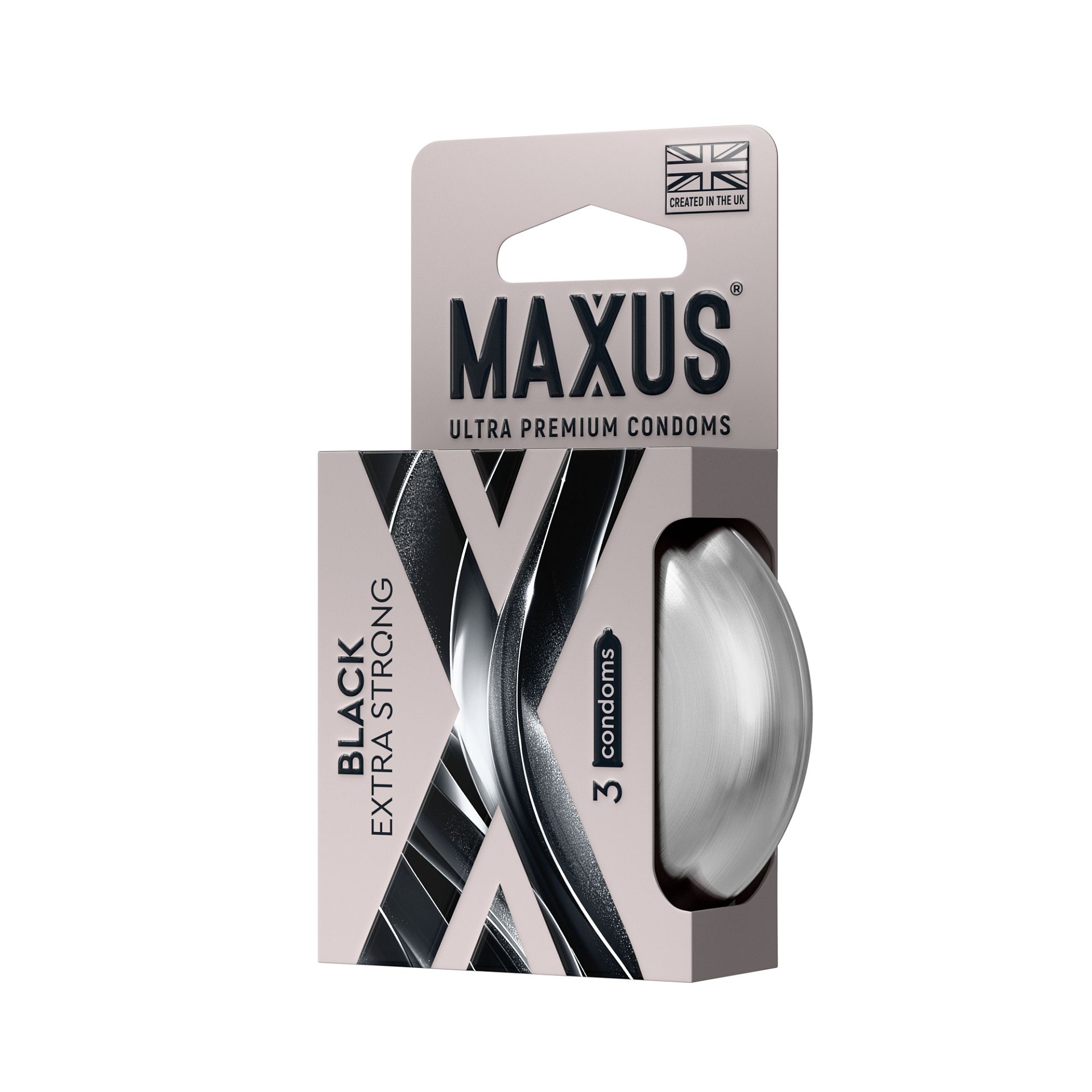 Презервативы MAXUS Extra Strong утолщенные №3 (черные) 7783mx