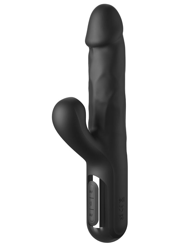 Вибратор c тройной стимуляцией Sonix Silicone Thruster 456523PD