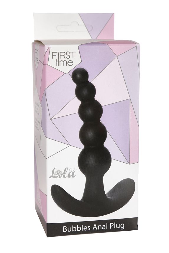 ΠΠ½Π°Π»ΡΠ½Π°Ρ ΠΏΡΠΎΠ±ΠΊΠ° Bubbles Anal Plug Black 5001-03lola