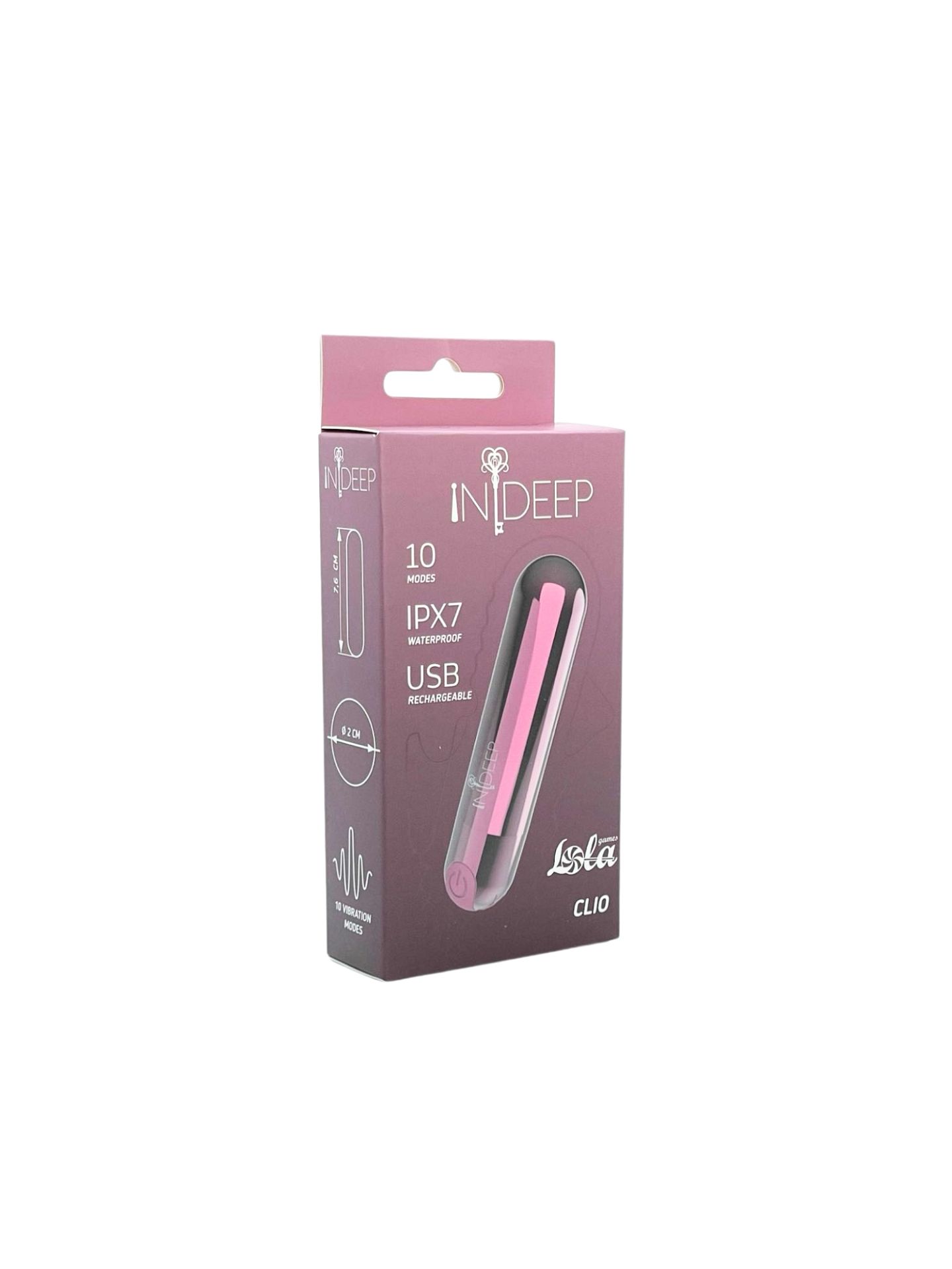 Перезаряжаемая вибропуля Indeep Clio Magenta 7705-02indeep