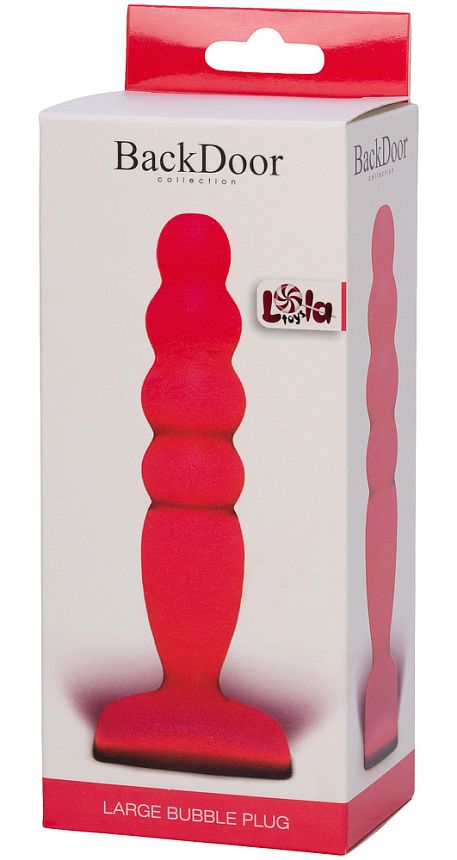 Анальный стимулятор Large Bubble Plug pink 511495lola