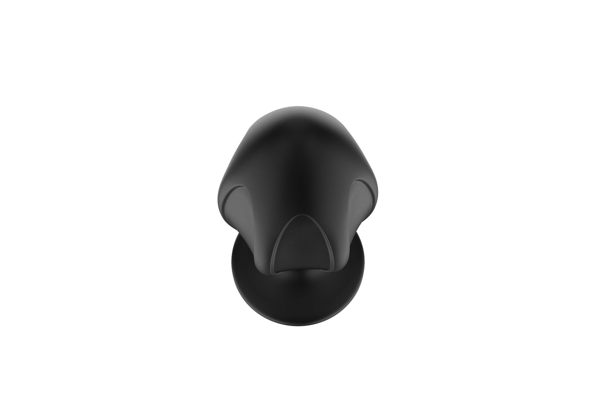 Силиконовая анальная пробка черная M (7.2*3.5cm) 3306-02