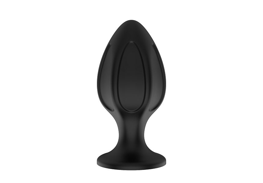 Силиконовая анальная пробка черная M (7.2*3.5cm) 3306-02