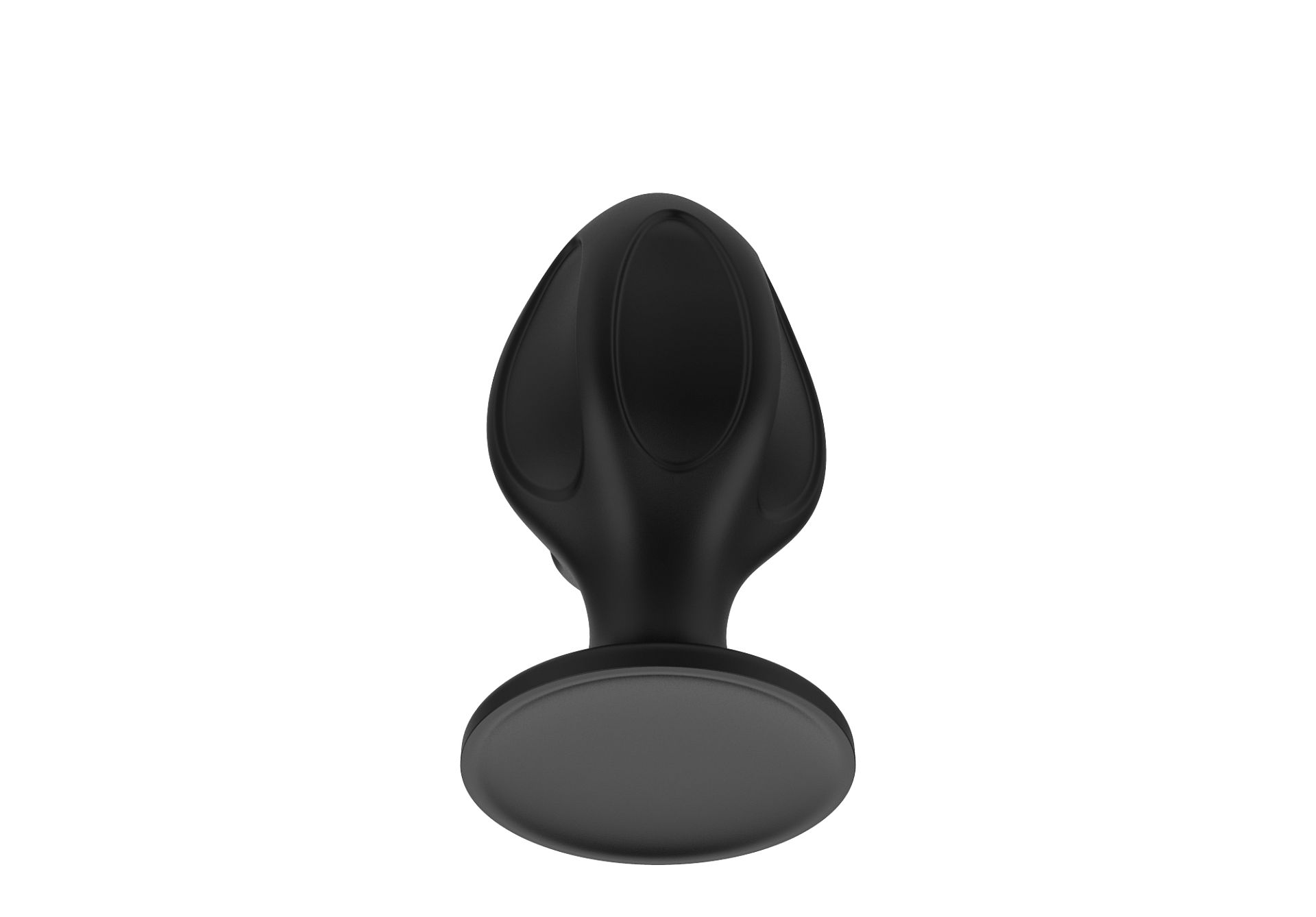 Силиконовая анальная пробка черная M (7.2*3.5cm) 3306-02