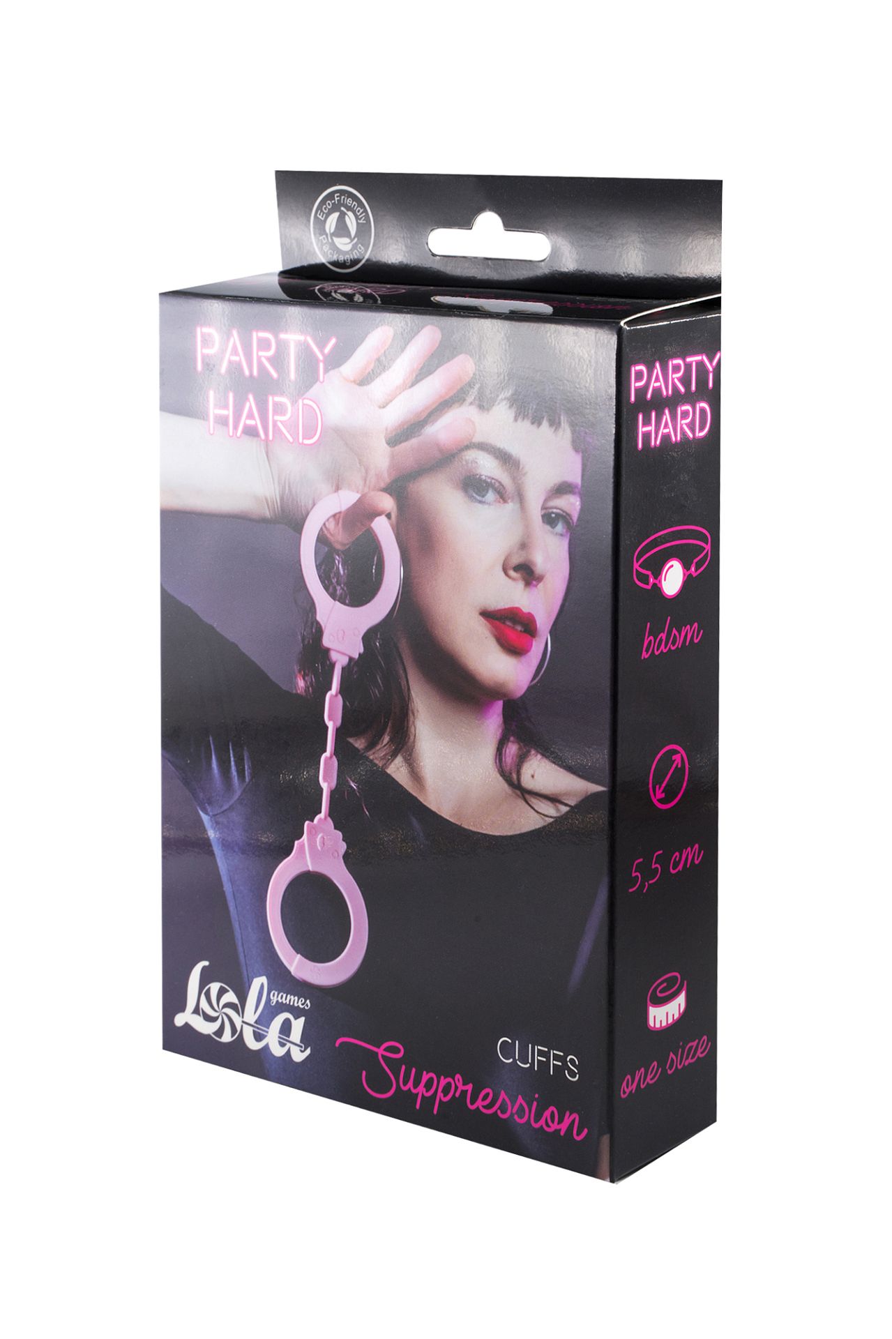 Силиконовые наручники Party Hard Suppression Pink 1167-03lola