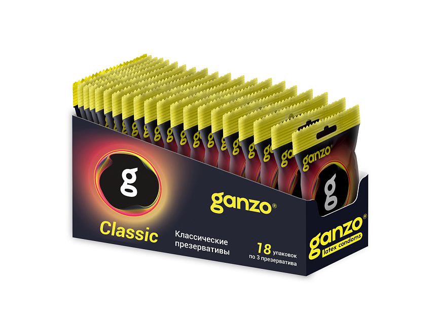 Презервативы Классические Ganzo Classic 3шт 53174GZ