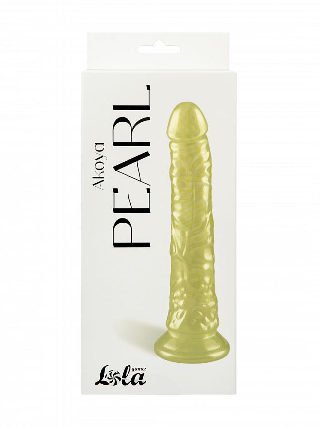 Перламутровый дилдо Akoya Pearl Золотистый 9903-01lola