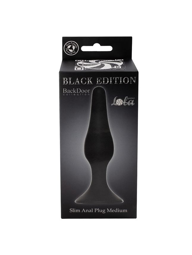 ΠΠ½Π°Π»ΡΠ½Π°Ρ ΠΏΡΠΎΠ±ΠΊΠ° Slim Anal Plug Medium Black 4206-01Lola