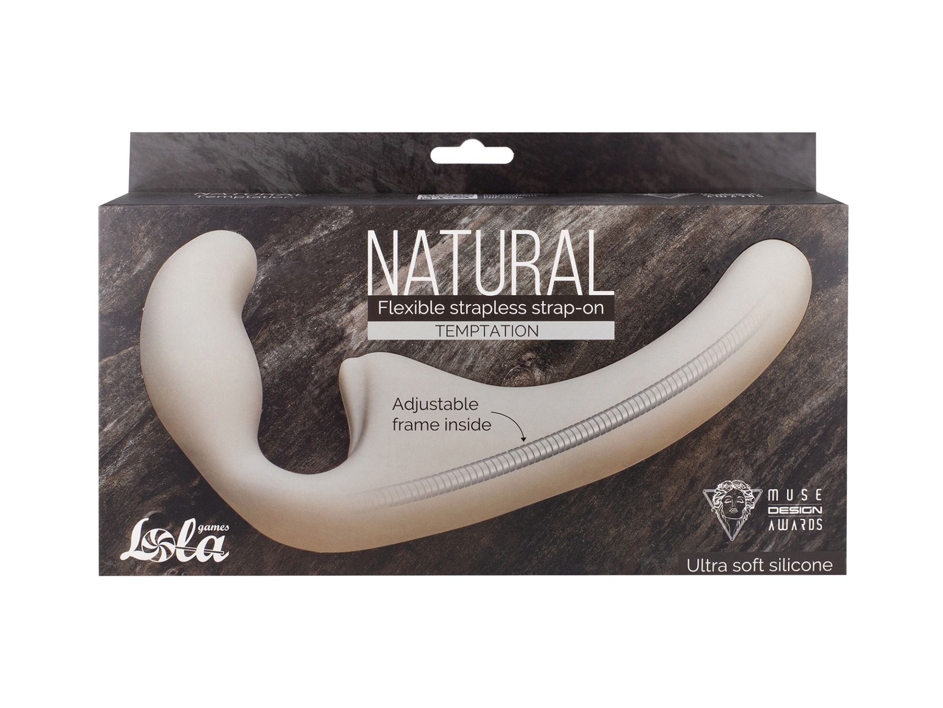 Гнущийся безремневой страпон Natural Temptation Biege 5011-01lola