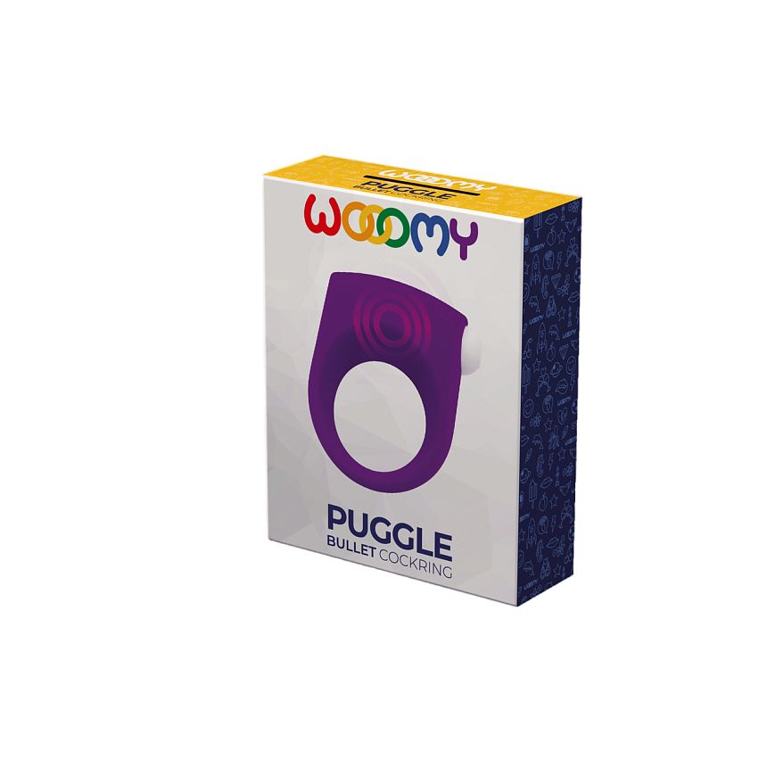 Эрекционное кольцо Puggle Vibrating Ring with Bullet Purple 33673AL