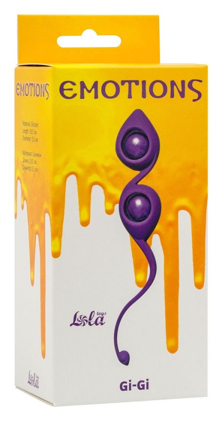 Вагинальные шарики Emotions Gi-Gi Purple 4003-01Lola