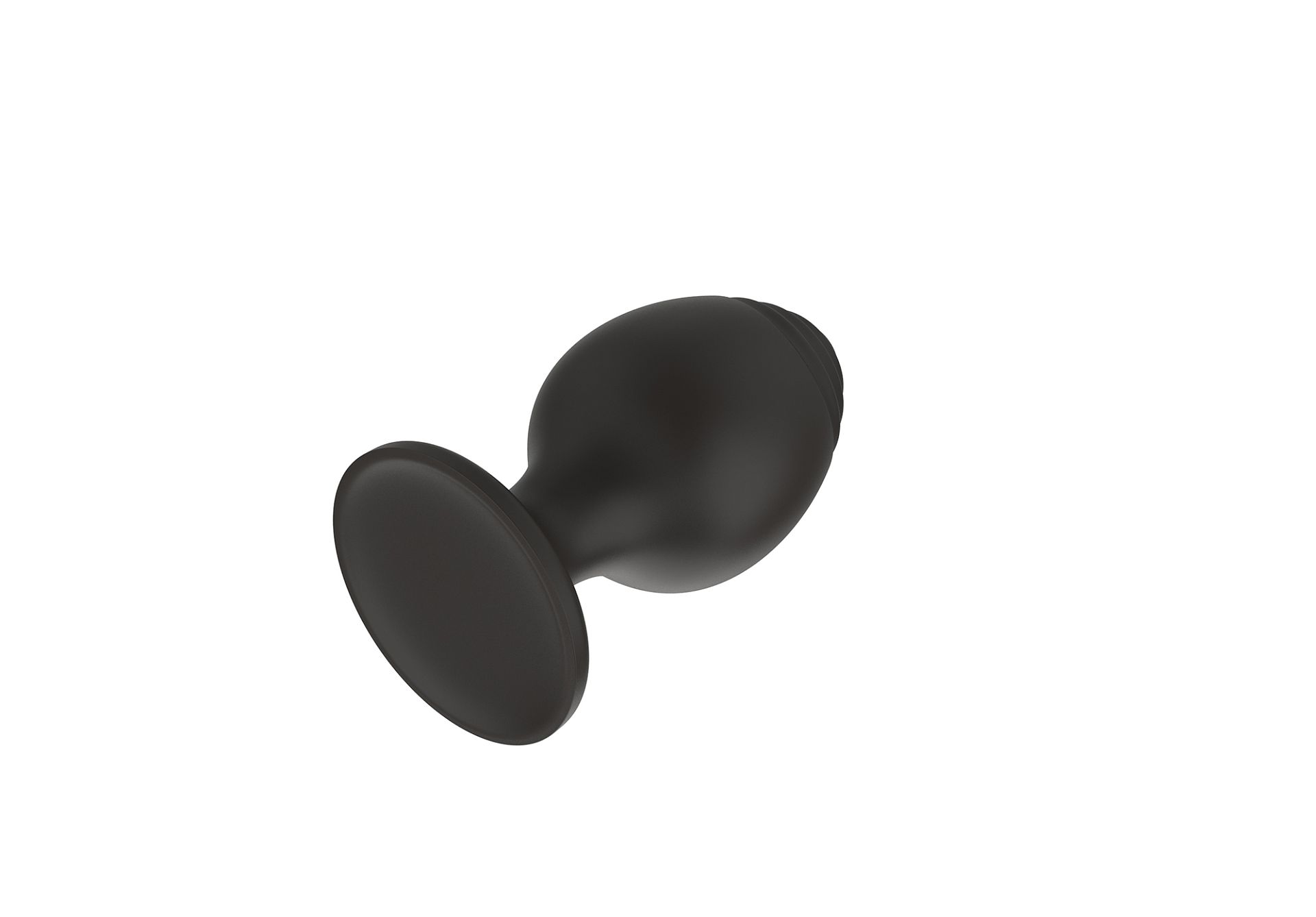 Силиконовая анальная пробка черная S (5.8*2.8cm) 3303-01