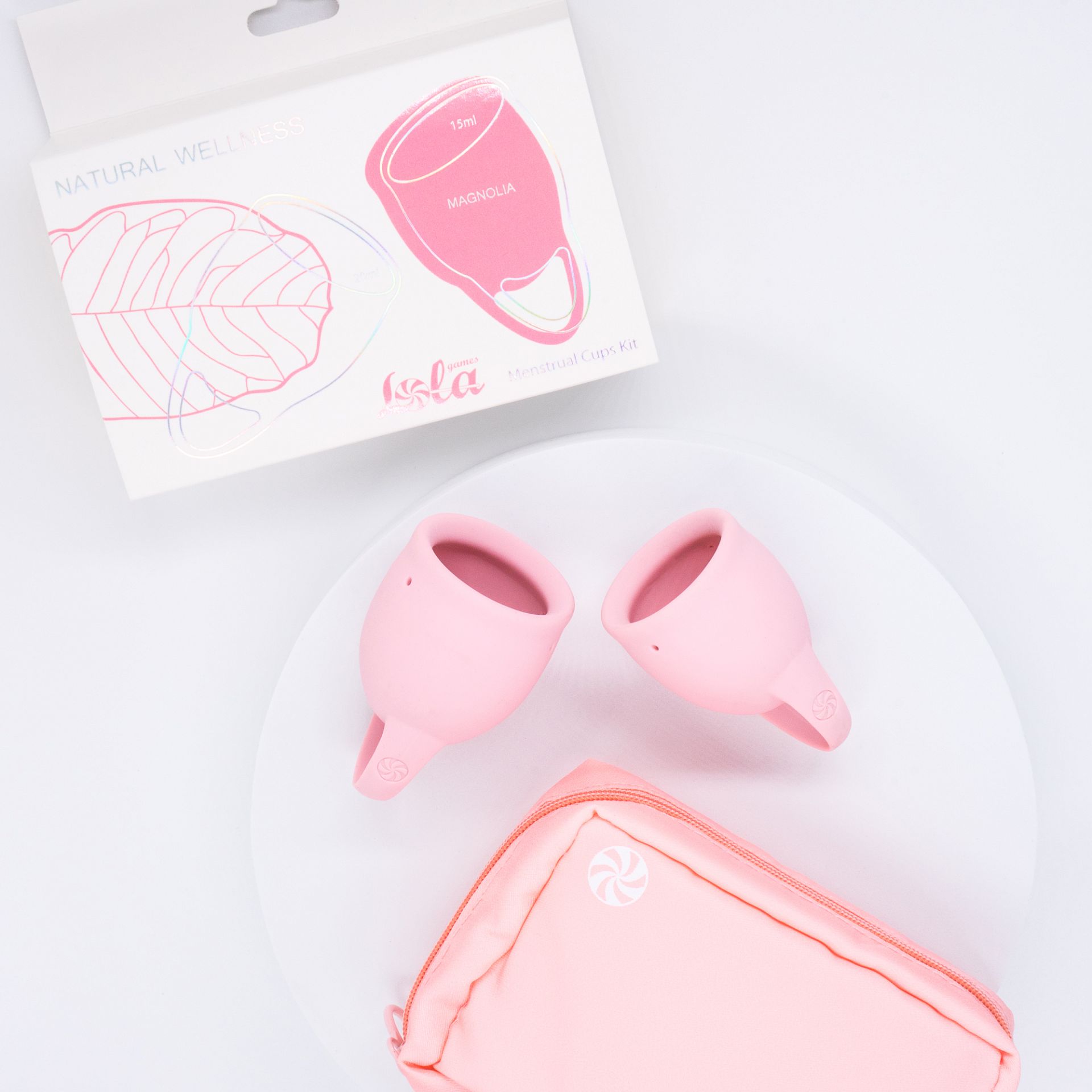 Набор менструальных чаш Natural Wellness Magnolia light pink 4000-05lola