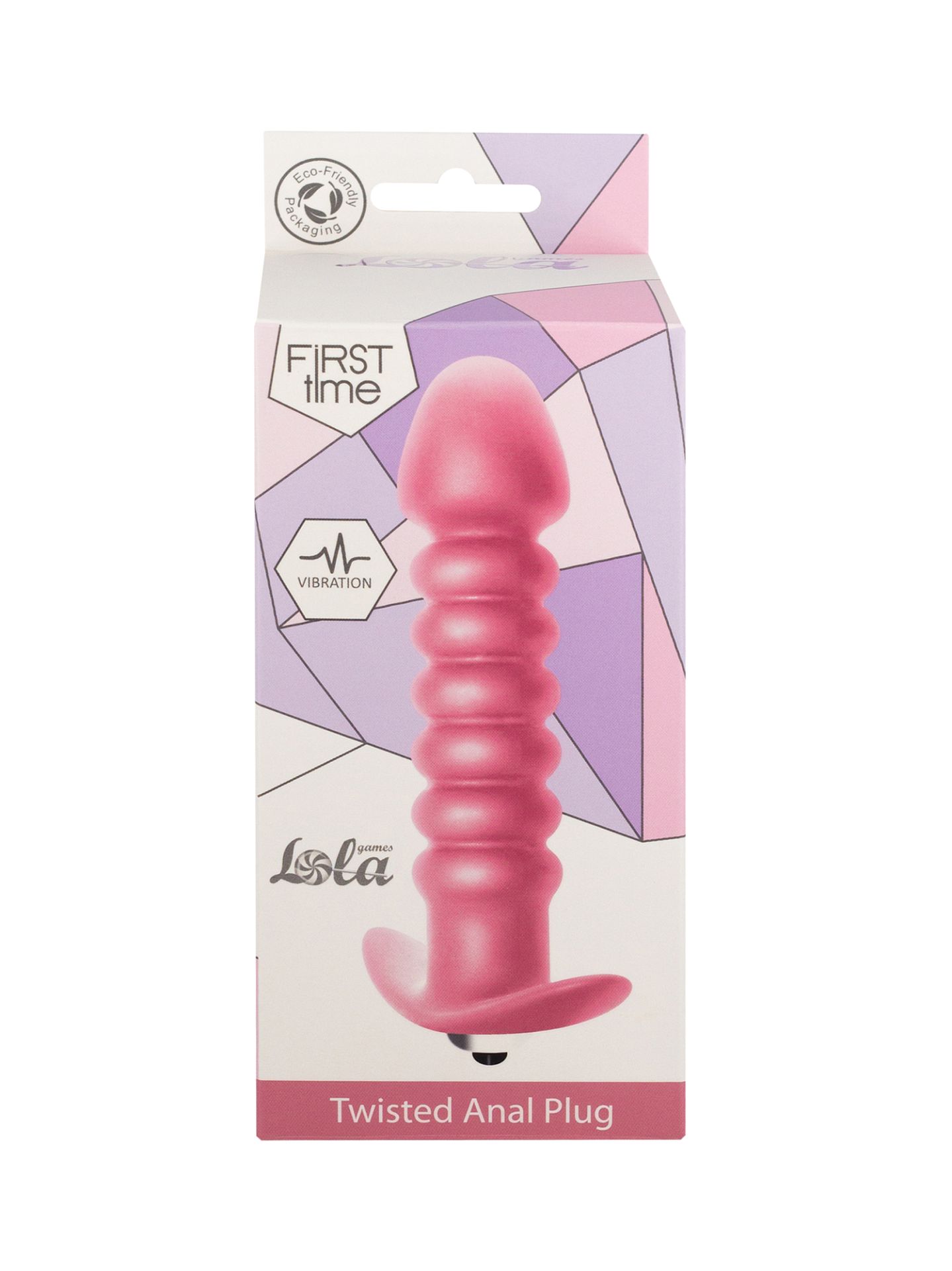 Анальная пробка с вибрацией Twisted Anal Plug Pink (Батарейки ААА) 5007-01lola