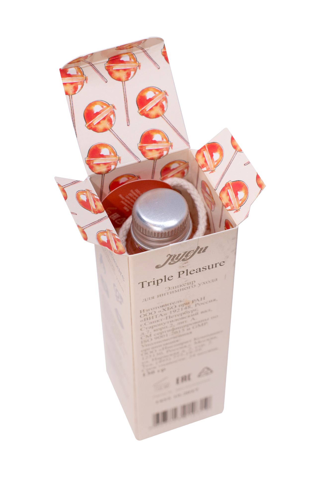 ΠΠ»ΠΈΠΊΡΠΈΡ Π΄Π»Ρ ΠΈΠ½ΡΠΈΠΌΠ½ΠΎΠ³ΠΎ ΡΡ
ΠΎΠ΄Π° "Triple Pleasure" Π€ΡΠ°Π½ΡΡΠ·ΡΠΊΠ°Ρ ΠΊΠ°ΡΠ°ΠΌΠ΅Π»Ρ 65 Π³Ρ 10265JULEJU