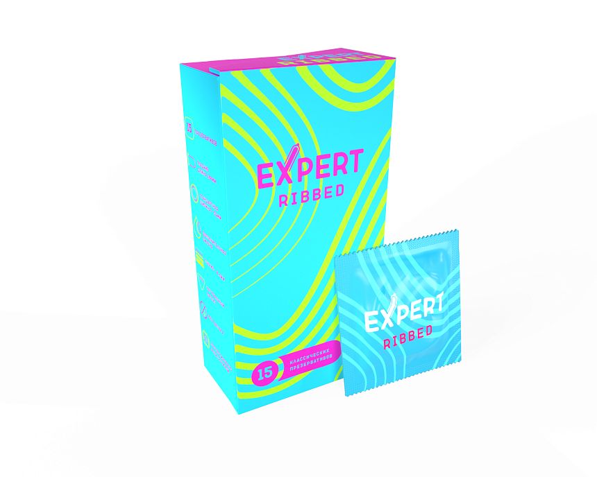Презервативы Expert Ribbed 15 шт 9397ex